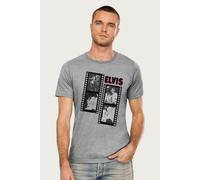 Contact Sheet Elvis Presley Montage T-Shirt Elvisly Yours Mid Grey L