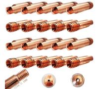 Contact Tips for Welding, Dujelixa 20Pcs 15AK Power Nozzles Welding Contact Tip 0.8mm, M6 Mig Nozzle, Handheld Welding Tip, Gas Welding Nozzles, for 15AK MIG/MAG Welding Torch Accessories Wear Parts