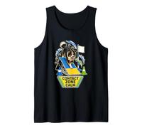 Contact Zone Calm Dog Agility Training, paw Marks, Obstacle Tank Top
