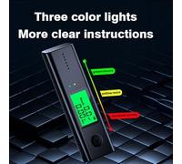 Contactless Breathalyzer Alcohol Tester with High Sensitivity Sensors, Portable Non-Detecting Alcoholmeter for Personal and Professional Use, Black