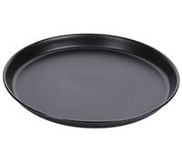 Contacto Pizza Tray Made of Black Tin, Diameter 30 cm, 2.5 cm High, Flanged Edge, Gastro Quality, Not Dishwasher Safe