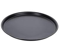 Contacto Pizza Tray Made of Black Tin, Diameter 40 cm, Height 2.5 cm, Flanged Edge, Gastro Quality, Not Dishwasher Safe