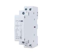 Contactor CT1-25 2p 16A 20A 25A 220V/230V 50/60Hz Din Rail Household AC Modular Contactors 2no 1no1nc 2nc Module Industrial Electrics Replacement(1no1nc-20a)