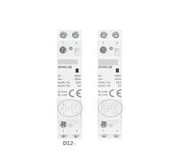 Contactor DC12V DC24V Coil Voltage 25A 2NO 2NC 1NO1NC 50/60Hz AC220V Main Voltage CZAOINCU(2P 25A 1NO1NC DC12V)