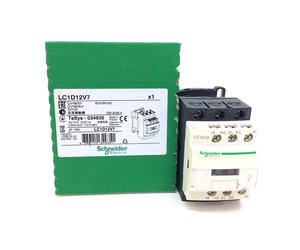 Contactor LC1D12V7 Schneider 3P (3NO) 1NC + 1NO Aux 400VAC 25A 5.5kW