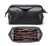 CONTACTS Cable Organiser Bag Travel Pouch Clutch Cord Organiser for Essentials,Tech Multi-Pocket Case Accessories Carry Storage for AirTag,Power Bank,Charger,USB,Daily Items (Black)