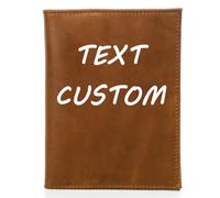CONTACTS Full Grain Leather Airtag Passport Holder RFID Blocking Travel Passport Wallet Slim Passport Cover Case with 4 Cards Slots,Coin Pocket,Custom
