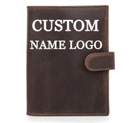 CONTACTS Full Grain Leather Passport Custom Wallet with AirTag Holder RFID Blocking Travel Slim Passport Cover Case with 6 Cards Slots,Coin Pocket Purse with SIM Card Removal Tool
