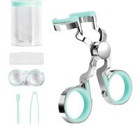 Contacts Lens Helper, Contact Lens Applicator Tool Portable Contact Lens Insertion Tool, Contact Lens Eyelid Wearingtool for Travel (Yellow) (Green)