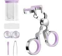 Contacts Lens Helper, Contact Lens Applicator Tool Portable Contact Lens Insertion Tool, Contact Lens Eyelid Wearingtool for Travel (Purple)