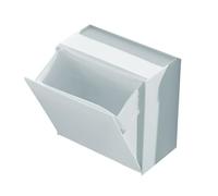 Container - 17 x 9.2 x 17 cm Square Canister Holder No Drilling | Wall for Kitchens, Bedroom, Children's Room, Living Room, Mobile Phone, Aromatherapy Diffuser, Keys, to, gray