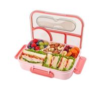 Container - Airtight Meal Carrier, Portioned Lunch Organizer, Secure Latched Feeding Vessel, Culinary Freshness Function, Kitchenware, Blue Box for Workplace Campus Trail Park