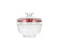 Container Butter Dish Round Glass Jar for Home Kitchen Storage Jams Honey for Countertop(Medium)