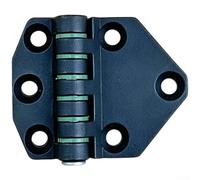 Container Door Hinge Heavy Duty Carbon Steel, Thickened Square Hinge for Refrigerated Truck RV Modular Housing Van Door Assembly(Black)