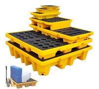 Containment Spill Pallet,Modular Spill Platform Spill,Drum Containment Spill Pallet,Stackable Detachable Tray,Containment Platform,for Garage, Kitchen, Basement Industrial Storage 1200*600*100mm