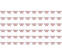 Contains Dairy Food Kitchen Safety Label - Pack of 60 30mm Self Adhesive Stickers - Self Adhesive Stickers on Sheet (300mm x 200mm)