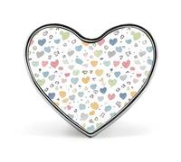 Contains Many Hearts Lapel Pin, Metal Heart Lapel Pins, Fashion Badge for Shirts, Jackets, Hats, Contains Many Hearts, Love form