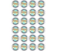 Contains Peanuts Food Safety Signs 50mm Cut Out Sticker - Pack of 24 Stickers Supplied on an A4 Sheet