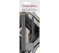 Conté à Paris Graphite Drawing Pencils and Charcoal Pack | Complete Creative Toolkit, Essential Materials For Drawing And Sketching, Ideal For Students And Artists