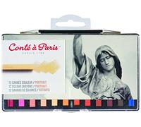 Conté à Paris Portrait Colour Carre Crayons (Pack of 12)