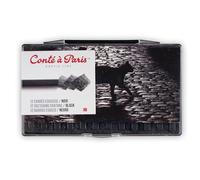 Conté à Paris Sketching Carre Crayons - Black HB (Pack of 12)