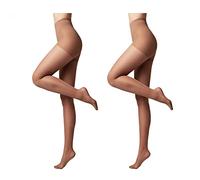 Conte elegant Active 20 Women's Modelling Tights Pack of 2 - Stimulates Blood Circulation Shaping Fine Tights Women's Tights, Bronze, M