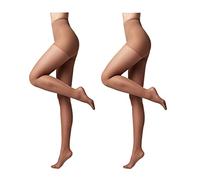 Conte elegant Modelling Women's Tights Pack of 2 - Active 40 Denier - Stimulates Blood Circulation Shaping Tights Women's Tights, Bronze, S