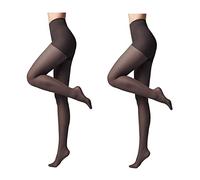 Conte elegant Modelling Women's Tights Pack of 2 - Active 40 Denier - Stimulates Blood Circulation Shaping Tights Women's Tights, nero, L