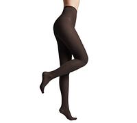 Conte elegant Silky women's tights with reinforced panties - fine tights women's tights extremely elastic - bikini 40, nero, S