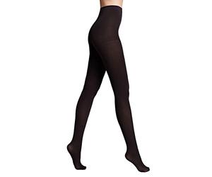 Conte elegant Women's Tights Velour 100 Denier Microfibre Elastic Smooth Firm Opaque Reinforced Toes Warm for Autumn and Winter, Anthrazit, L