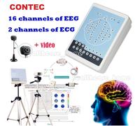 CONTEC 16 Channel EEG Digital Brain Electric Activity Mapping software+video
