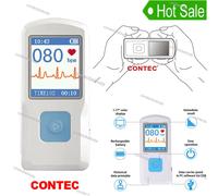 CONTEC Bluetooth Portable ECG EKG machine LCD Heart beat Monitor PM10