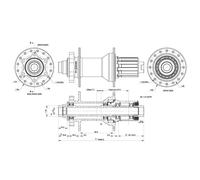 Contec Core 6b Disc Boost Shimano/sram Hg Rear Hub 32H Black