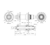 Contec Core 6b Disc Boost Sram Xd Rear Hub 32H Black