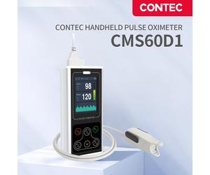 Contec Handheld Pulse Oximeter CMS60D1 SPO2 PI Date Review Blood Oxygen Monitor
