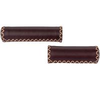 CONTEC handlebar grips "Classic Exclusive Geebee" real leather 95/125 mm Gravy