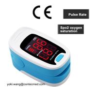 CONTEC Oximeter Finger Tip Pulse Rate SPO2 Blood Oxygen Monitor,Case, CMS50M