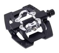 CONTEC System Pedal Quick Spade Combination Pedal Platform & SPD Aluminium Sealed Bearing 9/16" Black Pair