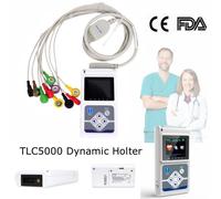 CONTEC TLC5000 Dynamic Holter 12 Lead EKG 24 Hours Analyzer Recorder PC Software