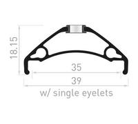 Contec Xeta 29´´ 35 Mm Disc E-bike Tubeless Mtb Rim 29´´ 32H Black