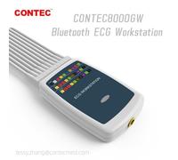 CONTEC8000GW Bluetooth ECG Workstation System, Portable ECG Machine with Resting