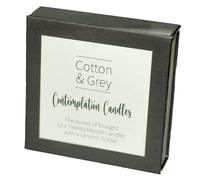 Contemplation Candles. 12 x Twenty Minute Candles with a Ceramic Holder for Relaxation, Meditation, Mindfulness and Well-Being