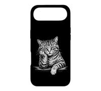 Contemplative Cat Sketch Style Feline Art Case for iPhone Air