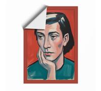 Contemplative Stranger Retro Unframed Wall Art Print A1 (84.1×59.4cm), Wall Decor for Living Room, Bedroom, Office & Home, Art Gift