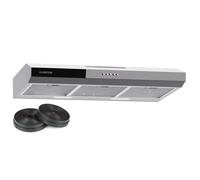 Contempo 90 under-counter extractor hood 90 cm 200 m³/h LED stainless steel acrylic