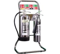 Contempo Tubular Fire Extinguisher Stand (Double) - MFE (Stainless Steel)