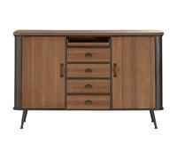 Contemporary 4 Drawer Cabinet, Compact Design Display Cabinet, Functional Side Cabinet For Livingroom Premier Housewares Brown One Size