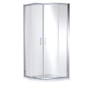 Contemporary 8mm Glass Quadrant Shower Enclosure, 1000 x 1000mm, Chrome