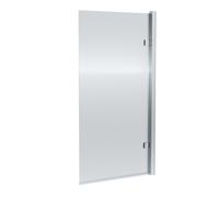 Balterley 8mm Glass Square Hinged Fluted Bath Screen, 1520 x 830 x 24mm - Chrome