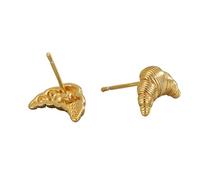 Contemporary Alkaline Water Horn Studs Earrings Sturdy Brass Crafted Portable Accessory For Fashionable Females Unique Designs Jewelry